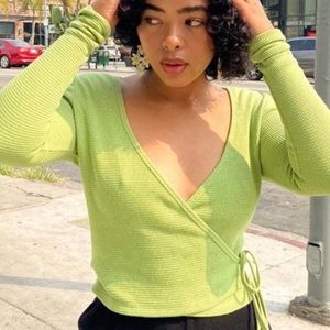 Lisa says GAH Wrap Top Green Thermal